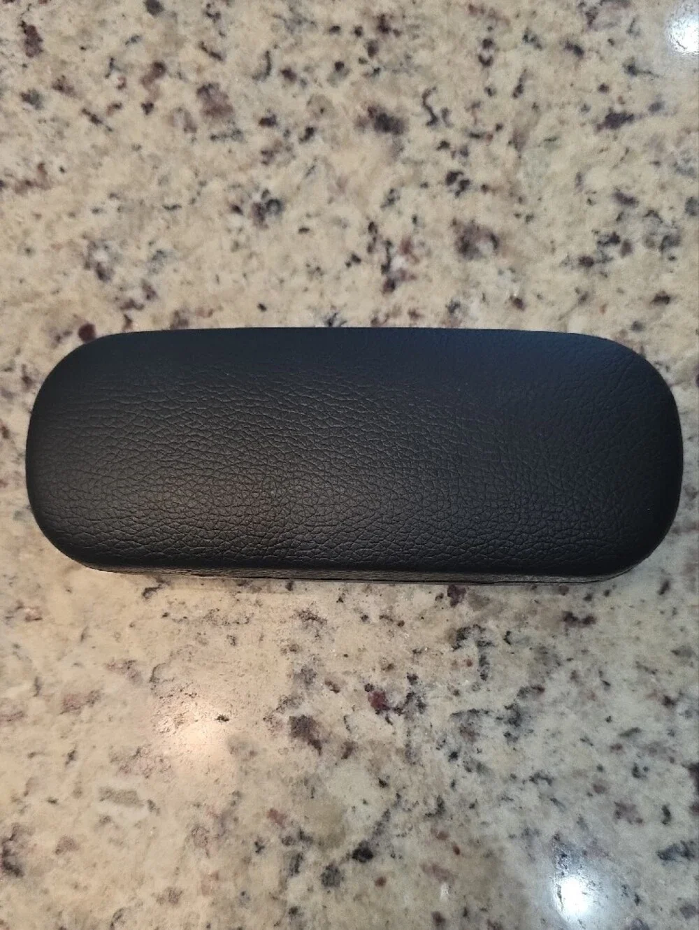 Brookstone Black Hard Shell Glasses Case with Silver Logo